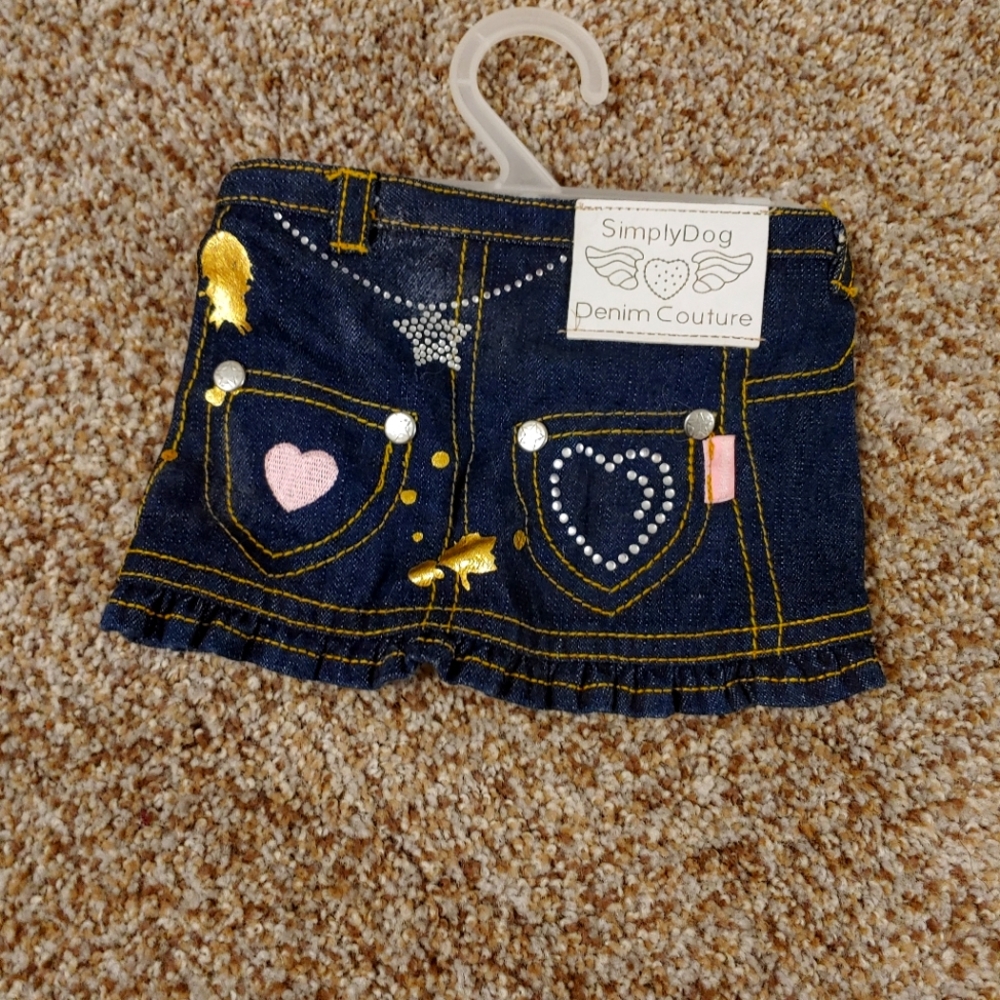 Jean dog skirt